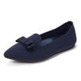 thumbnail image 3 of Mocasines planos BEJINASH para mujer, tejido de punto, punta puntiaguda, 3 of 7