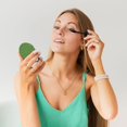 thumbnail image 6 of Easygdp Kiwi Fruit Travel Makeup Mirror, 2X Magnifying Mirror 2-Sided Travel Essential Mirror, Magnetic Portable Mirror-Round Shape, 6 of 9