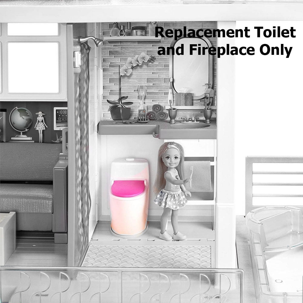 Barbie DreamHouse Replacement Toilet Fireplace FHY73
