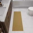 thumbnail image 6 of Ottomanson Solid Bathroom Runner Rug 20" x 59" - Non Slip Low Pile Carpet, Beige, 6 of 13