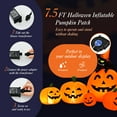 thumbnail image 5 of Patiojoy 7.5 FT Halloween Inflatable Pumpkin Combo with Witch Black Cat Blow up Pumpkin Decoration with LED Lights, 5 of 7