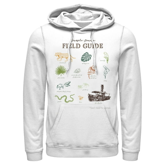 Men's Jungle Cruise Field Guide  Pull Over Hoodie White 2X Large