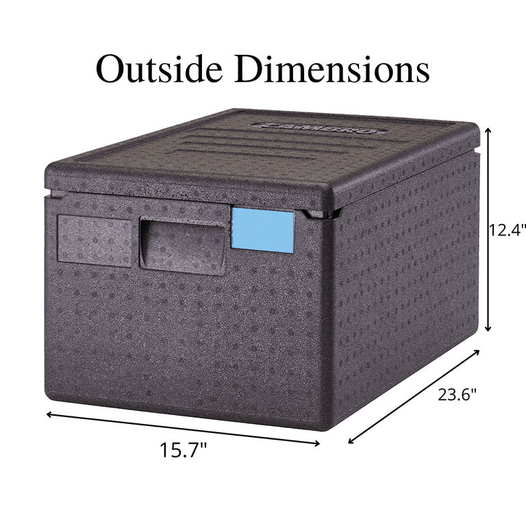 YETI Cambro Black Top Loading Insulated Foam Container, Eco