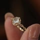 thumbnail image 5 of Senior Dulce Luna Luz Piedra Anillo Apertura Femenino Tejido Anillo Hueco Anillo de Moda Luz Anillo de Alto Grado, 5 of 7