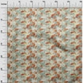 thumbnail image 3 of oneOone Silk Tabby Orange Fabric Asian Japanese Koi Fish Fabric For Sewing Printed Craft Fabric By The Yard 42 Inch Wide, 3 of 4