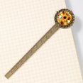 thumbnail image 4 of Sunflower Lace Bookmark in Antique Bronze: a Gift for Book Readers and Lovers, with Book Marks, Bookmarks, and Book Markers, 4 of 5