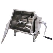 Hakka 7.5L/15lb Stainless Steel Tilting Meat Mixer, Manual Countertop Meat Blender
