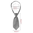 thumbnail image 2 of INSPIRE CHIC Cute Uniform Tie Pre-tied Striped Short Ties for Women School Casual, 2 of 6