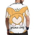 thumbnail image 2 of Wukai Prince Corgi Dog Print Men's Short-Sleeved Mesh T-Shirt,Quick-Dry Short Sleeve Workout T-Shirt-XX-Large, 2 of 8