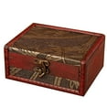 thumbnail image 1 of Caja de Almacenamiento de Madera Vintage con Broche Caja de Almacenamiento de Joyería Organizador de Cajas, 1 of 12