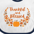 thumbnail image 4 of Inktastic Thankful and Blessed Pumpkin and Fall Leaves Boys or Girls Baby Bib, 4 of 4