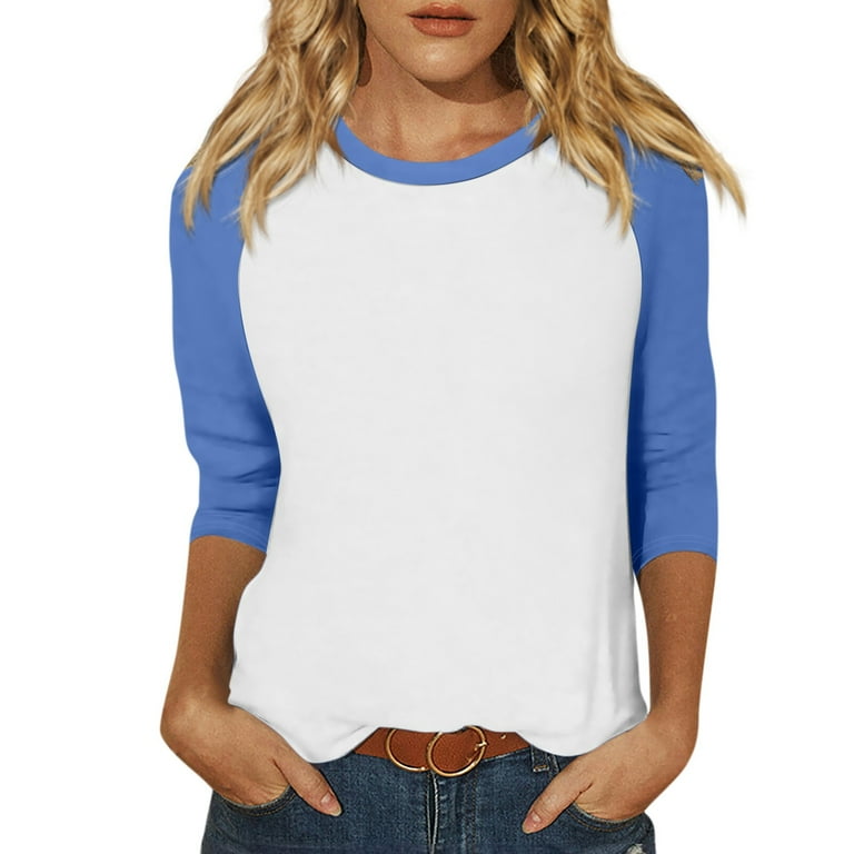 Casual Color Block Contrast O Neck Plus Size Tops Casual Color Block Contrast O Neck Plus Size Tops