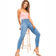 thumbnail image 4 of Jeans Seven pantalón 0118BLEA levanta pompa mujer pushup mujer superskinny Seven7 Jeans 0118 BLEA/Estilo Colombiano/Talla 3, 4 of 9
