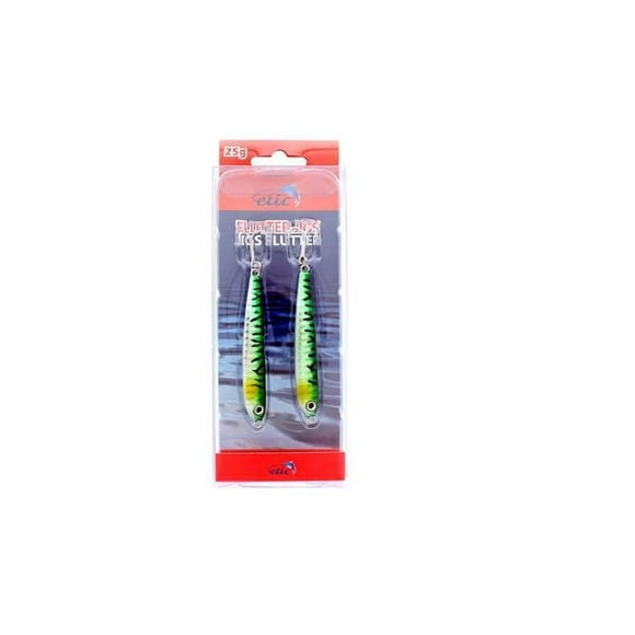 Etic 296-251519 Mackerel Fish, Silver Green Black Stripes 25 Grams, Mackerel Fish, Silver Green Bl