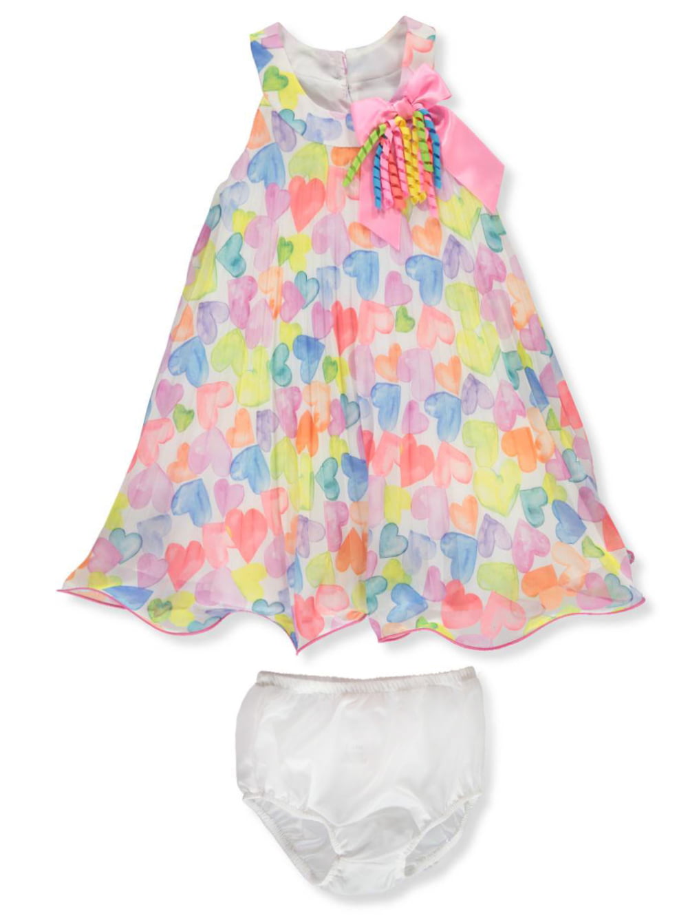 Youngland Baby Girls' Blossoms and Bows 3-Piece Dress Set 
