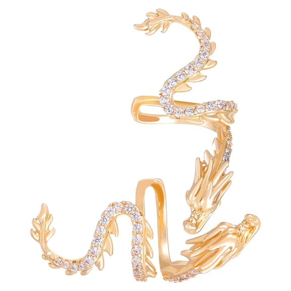 CIYISON Unique Dragon Ear Cuff Adornment Exquisite Earrings Fashionable Clip On Earrings No Piercing Ear Jewelry Charm for Women