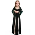 thumbnail image 3 of SUNSIOM Robe Médiévale Renaissance pour Filles, Robe de Cosplay à Manches Longues pour Halloween, Costume, 3 of 6