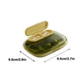 thumbnail image 3 of 7-Day Pill Organizer with 6 Compartments, Portable 3 Times A Day Medication Box, Small Travel Pill Case, Sealed & Moisture-Proof Abs Plastic Design, 3 of 3