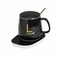 thumbnail image 2 of Esquirla Coffee Warmer and Mug Set for Beverage Coaster 55 degreeC Constant Temperature Smart Beverage Cup Warmer for Kitchen Desk Travel Black, 2 of 8