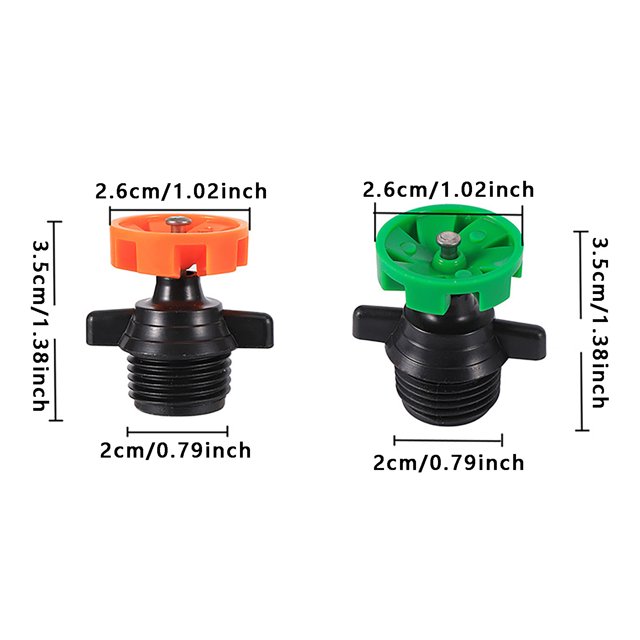 Ltdhehe 1/2Inch Automatic Rotating Sprinkler Heads Micro Sprinkler 360 Rotation For Garden Irrigation 1pc