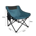 thumbnail image 4 of Silla de camping plegable shamjiam resistente ligera con bolsa de almacenamiento Verde, 4 of 9