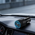 thumbnail image 6 of USB C Car Charger 60W Dual Type C Fast Charging Adapter Compact Smart Safety Chip High Speed Power Supply For Cars SUVs Trucks Navigation Travel And Mobile Device Charging Use, 6 of 6