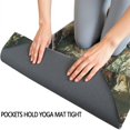 thumbnail image 3 of Forest Camo Branches Leaves Pattern Hot Yoga Mat Towel Non Slip for Hot Yoga - Quick-Drying Yoga Mat Cover with 4 Corner Pockets with Travel Bag - Hot Yoga Towel Non Slip 70"x26", 3 of 6