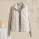 thumbnail image 5 of Chaquetas y abrigos casuales sin mangas y sin capucha para mujer, chaqueta acolchada ligera con cuello alto y sin mangas, abrigo con cremallera para otoño e invierno, chaqueta para mujer, 5 of 5