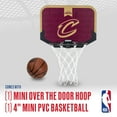 thumbnail image 2 of Franklin Sports NBA Cleveland Cavaliers Mini Over the Door Basketball Hoop - Kids Indoor Mini Basketball Hoop + Basketball - NBA Fan Shop Mini Hoop for Bedroom + Office - Over the Door Mini Hoop Set, 2 of 12