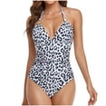 thumbnail image 2 of FcBaudy Maillots de Bain pour Femmes Maillot de Bain pour Femme Grande Taille Maillot de Bain pour Femme Femme une-Pièce Maillots de Bain Unis Tenue de Plage Robe de Bain Femme Maillot de Bain, 2 of 7