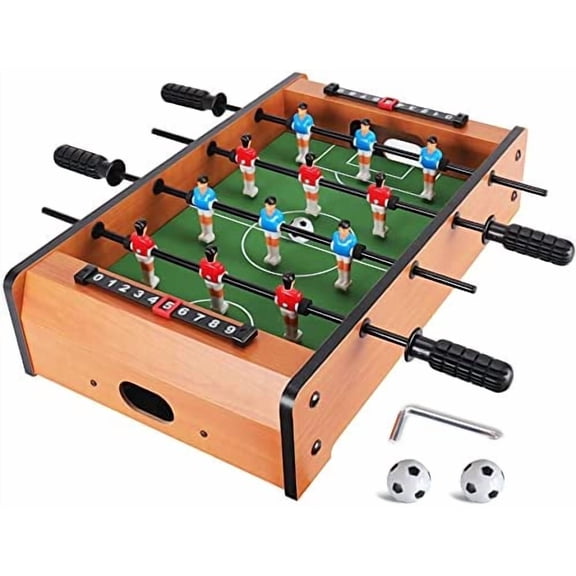 Mini Foosball Table (Upgrade) 20-Inch Foosball Table Adult Size Top Football/Soccer Game Table for Kids Easy to Store