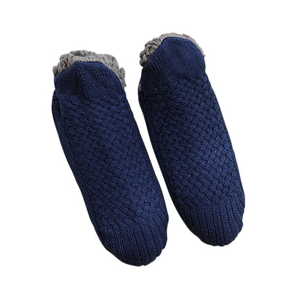 Fesfesfes Womens Thick Warm Slipper Socks With Non Slip Grippers Double Side Cozy Warm House Slippers Thanksgiving Christmas Gifts