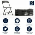thumbnail image 4 of Flash Furniture Hercules Series Premium Black Plastic Folding Chair, 4 of 9