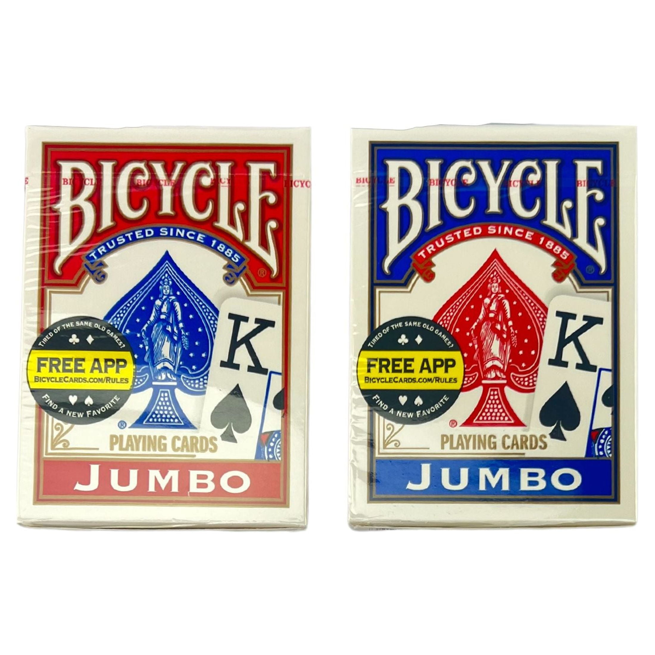 2 pack) Bicycle Playing Cards, Jumbo Index, 1 Deck (Red or 2 pack) Bicycle Playing Cards, Jumbo Index, 1 Deck (Red or