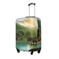 thumbnail image 2 of Haiem Lake Forest Dinosaur Luggage Cover Printed Suitcase Covers for Luggage Elastic Washable Suitcase Protector Fits 18-32 Inch Luggage-Large, 2 of 9
