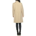 thumbnail image 3 of White Mark Women's Long Sleeve Classic Double-Breasted Walker Coat, 3 of 6
