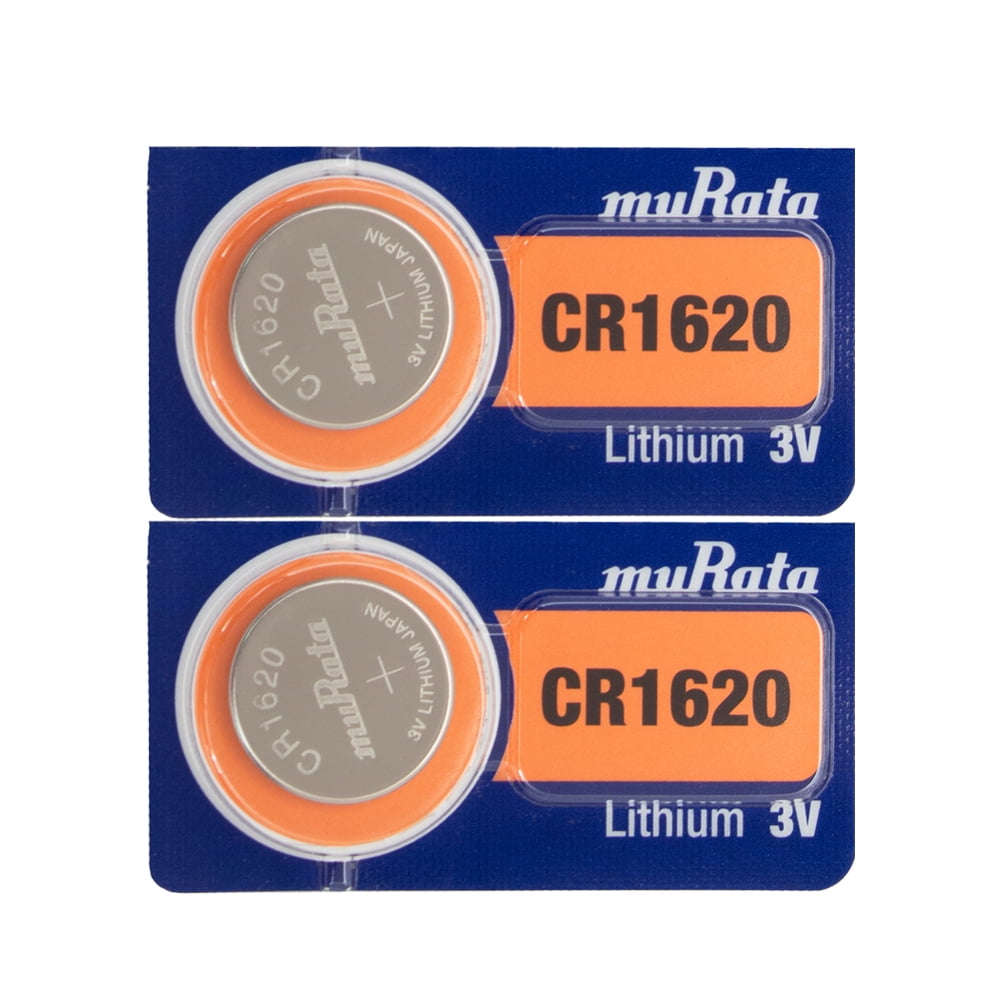 2-Pack CR1620 Battery – Murata Brand, Fits Mitsubishi All-in-One Combo Remote Keys