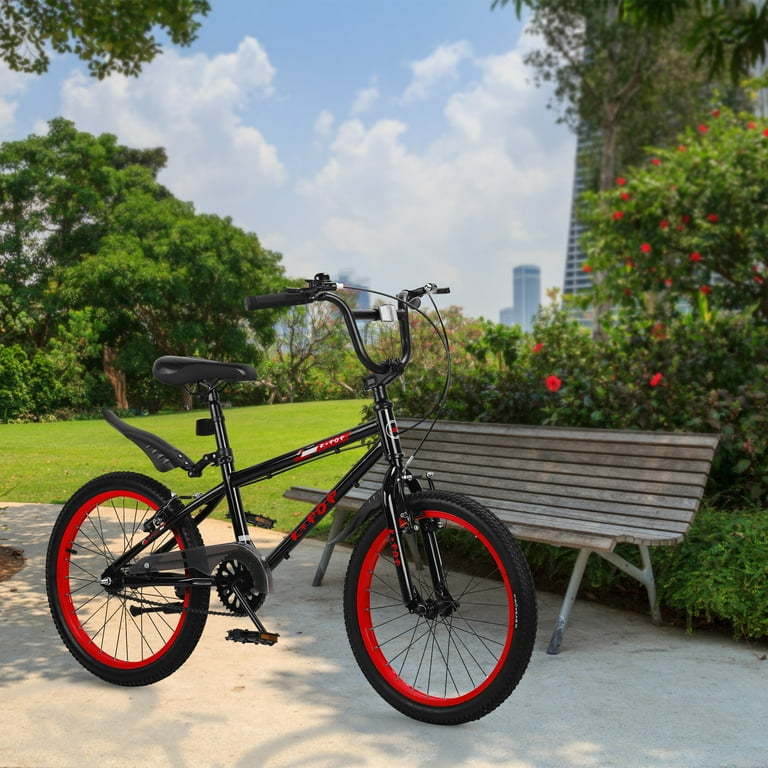 Bstjewey 20 Inch BMX Kids Bike, Adjustable Seat, Dual Brakes, Ages