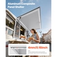 thumbnail image 2 of KFFKFF Concession Window 53x33 in, Aluminum Alloy Service Window for Food Truck, Adjustable 85-Degree Awning with Sliding Panels and Drag Hook for Trailers, 2 of 9