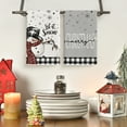 thumbnail image 5 of Sm:)e Black White Buffalo Plaid Snowman Xmas Trees Christmas Kitchen Dish Towels 18 x 26 Inch Set of 4, 5 of 6