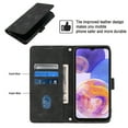 thumbnail image 5 of Tarise Phone Case for Samsung Galaxy A32 5G Case, Premium PU Leather Card Holder Wrist Strap Magnetic Closure Flip Stand Function TPU Interior Book Cover for Samsung A32 5G Wallet Case, Black, 5 of 7