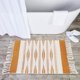 thumbnail image 5 of Alfombra de baño bohemia amarilla con borlas, estilo bohemio (59,5 x 89 cm), 5 of 7