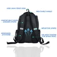 thumbnail image 3 of Wolt | Mochila béisbol juvenil - bolso equipo y accesorios béisbol, softball y T-ball, jóvenes y mujeres adultas, espacio bate, casco, guante, compartimento zapatos y gancho cerca (Rojo), 3 of 3