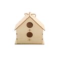 thumbnail image 2 of Moyic Caja de comedero de pájaros de madera, suministros para mascotas, casa de pájaros colgante decorativa hecha a mano montada en la pared para Artesanía Tipo6 Moyic HA063097-06, 2 of 6
