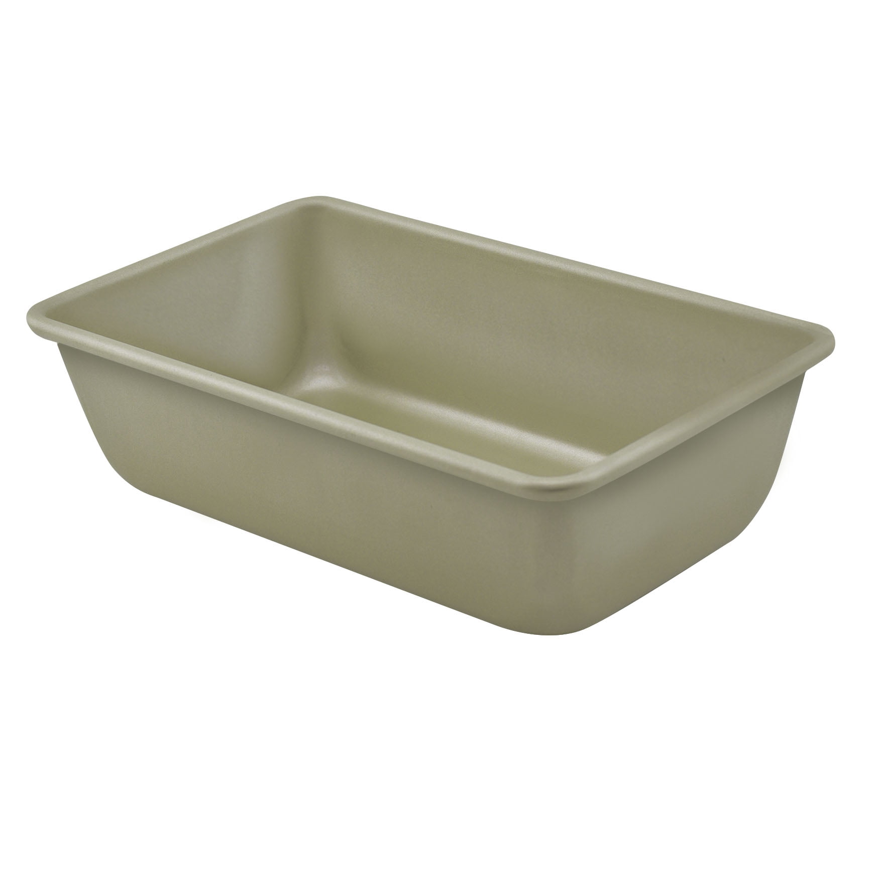 Mainstays Nonstick Aluminized 9.1' x 5.4' x 2.7' Large Loaf Pan, Meatloaf Pan, Gold
