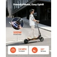 thumbnail image 2 of VEVOR Electric Scooter, 500W Motor, 10-Inch Tires, 24 MPH Top Speed, 25 Miles Range, Folding E-Scooter for Adults with Dual Braking, Dual Suspension & App, Max Load 330 lbs, Foldable for Commuting, 2 of 9