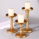 thumbnail image 1 of Candelabros de Pilar Macarena 3 Piezas Decoración Oro, 1 of 7