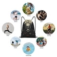 thumbnail image 4 of Ratiio Vintage Winged Rose Skull Print Drawstring Backpack Bag Sport Gym Sackpack Heavy Duty String Backpack for Men Women, 4 of 7