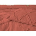 thumbnail image 4 of DNG Creations 1 Piece Diamond Ruffle Comforter 100% Egyptian Cotton, 800TC - Solid Brick Red Colour - Super Soft 550 GSM All Season ( Full/Queen - Size ), 4 of 6