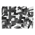 thumbnail image 3 of Tiptophomedecor 3D Illusion Wallpaper Wall Mural - Grey Notes, 3 of 4